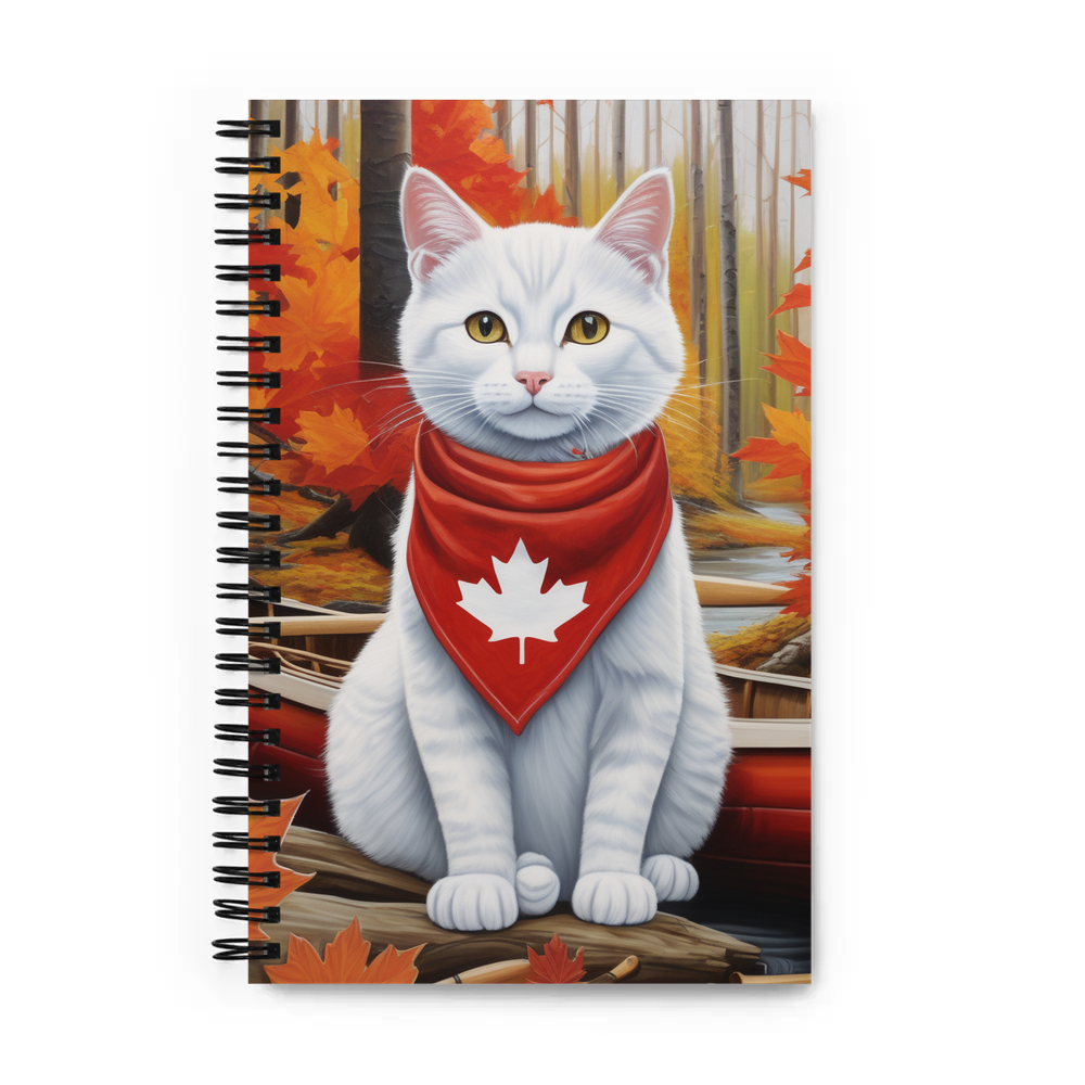 PugMug Custom White Companion Cat Spiral Notebook