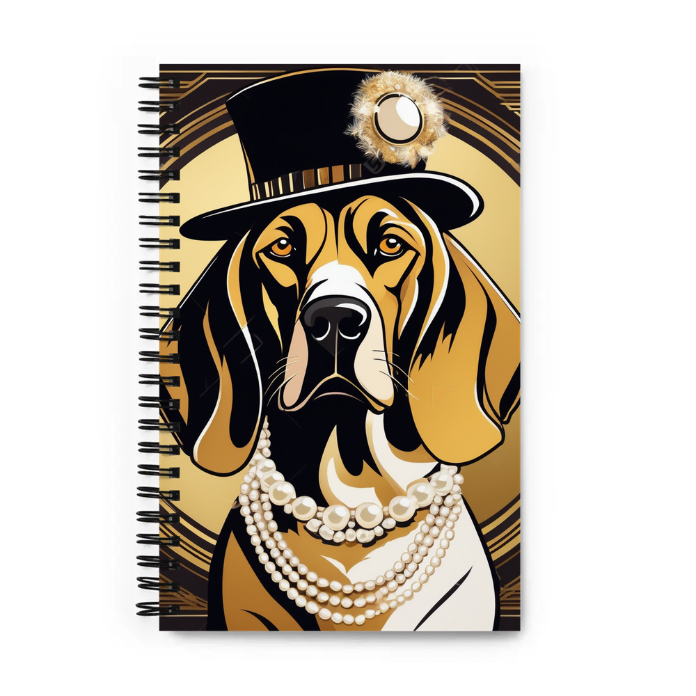 PugMug Custom Bloodhound Spiral Notebook