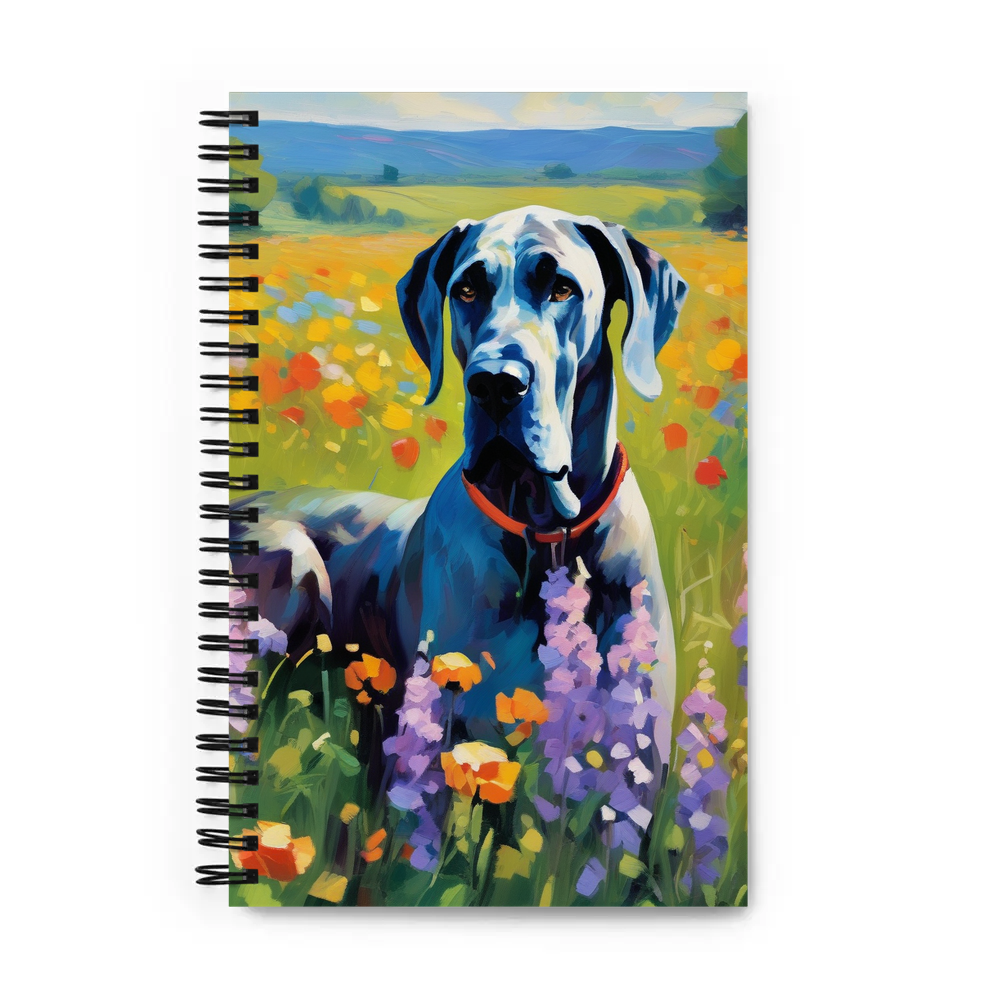 PugMug Custom Great Dane Spiral Notebook