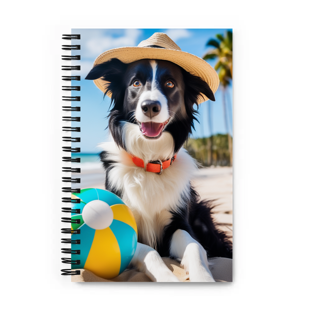 PugMug Custom Border Collie Spiral Notebook