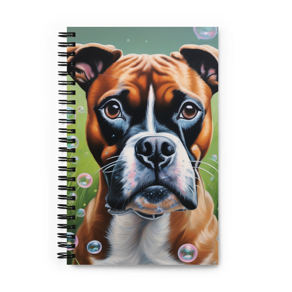 PugMug Custom Boxer Dog Spiral Notebook