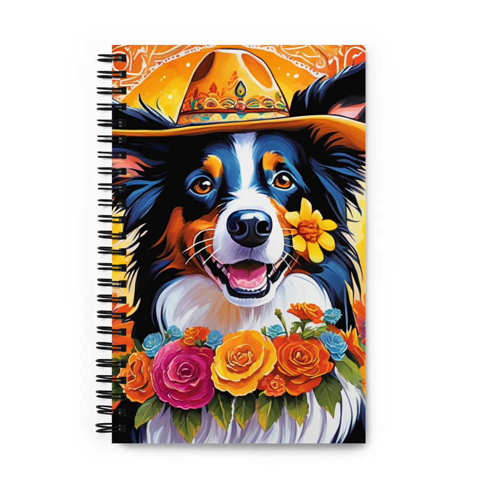 PugMug Custom Border Collie Spiral Notebook