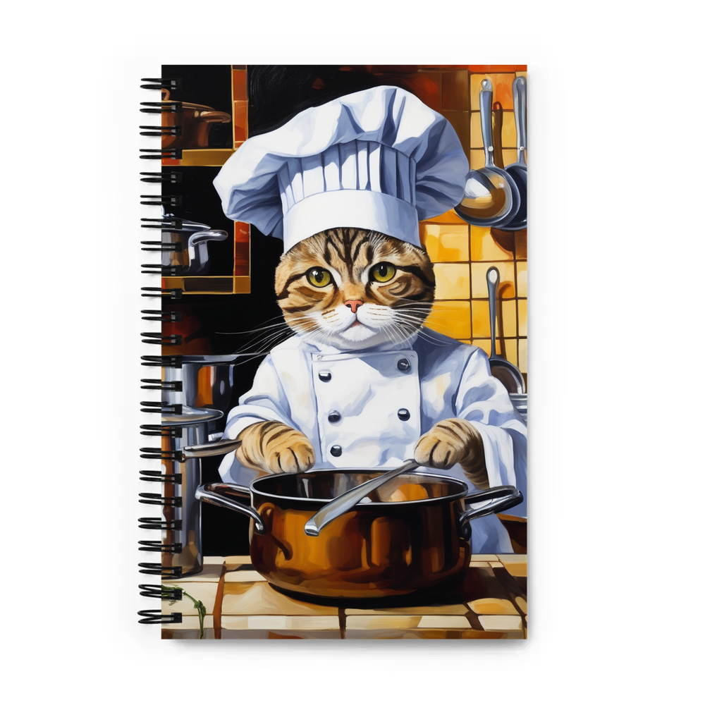 PugMug Custom Tabby Scottish Fold Cat Spiral Notebook