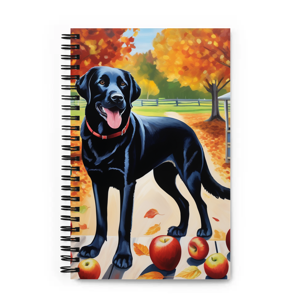 PugMug Custom Black Labrador Retriever Spiral Notebook