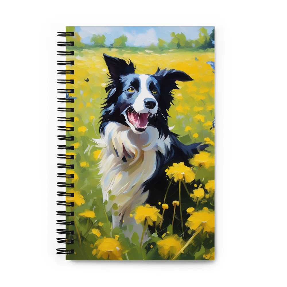 PugMug Custom Border Collie Spiral Notebook