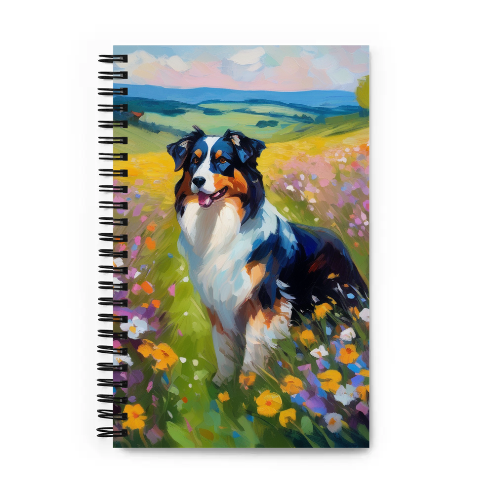 PugMug Custom Miniature American Shepherd Spiral Notebook