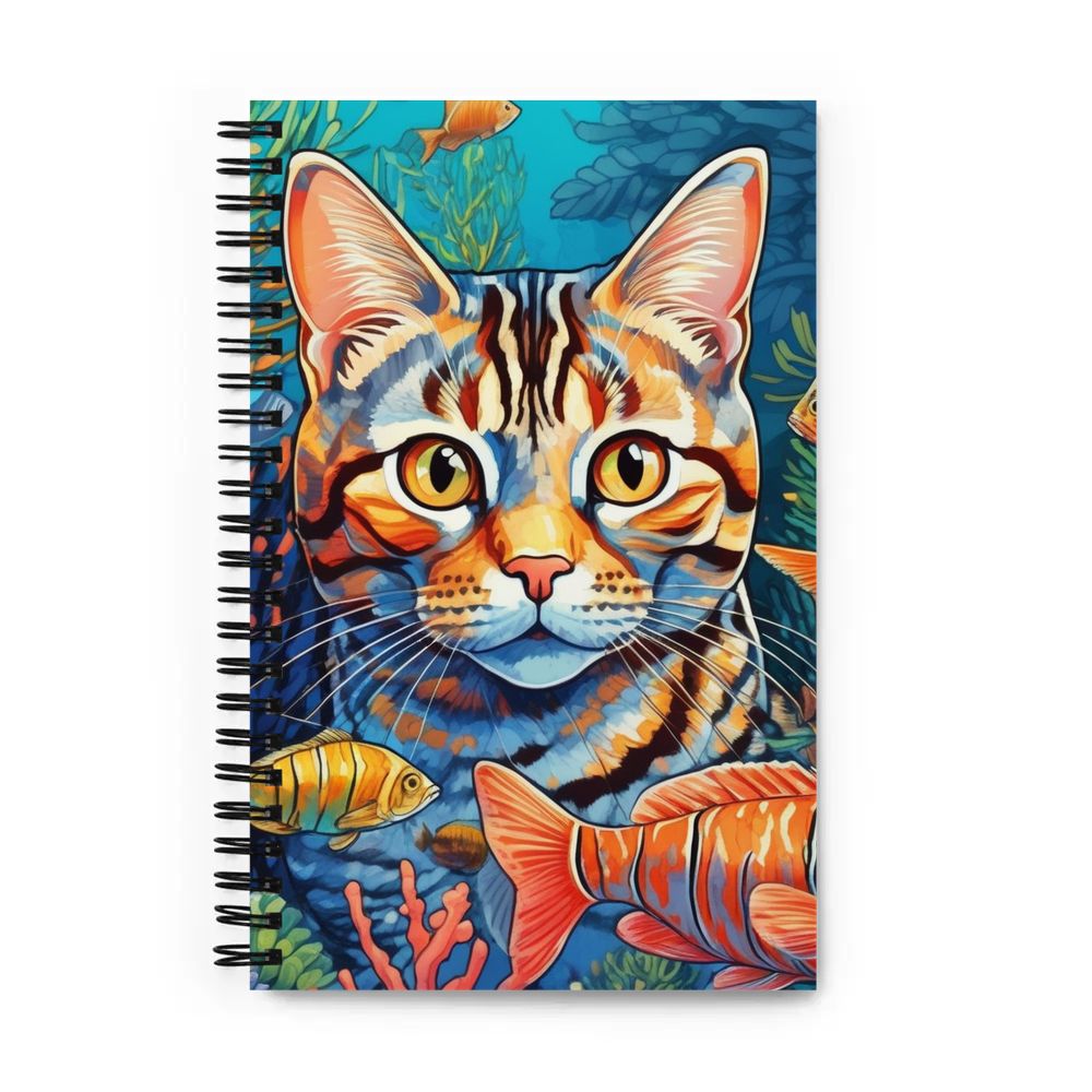 PugMug Custom Tabby American Shorthair Cat Spiral Notebook