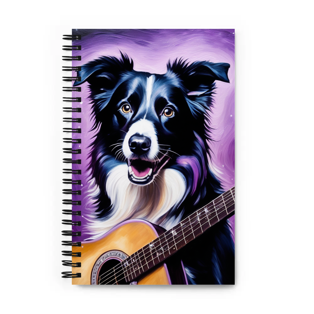 PugMug Custom Border Collie Spiral Notebook