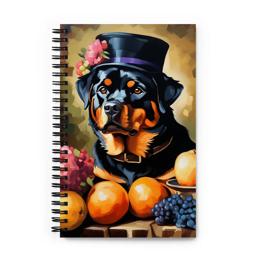 PugMug Custom Rottweiler Spiral Notebook