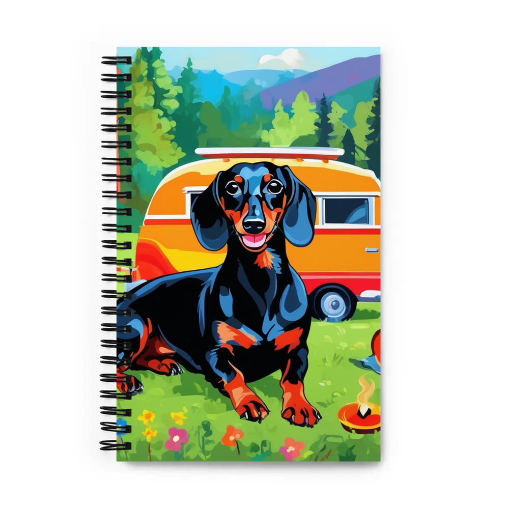 PugMug Custom Black Dachshund Spiral Notebook