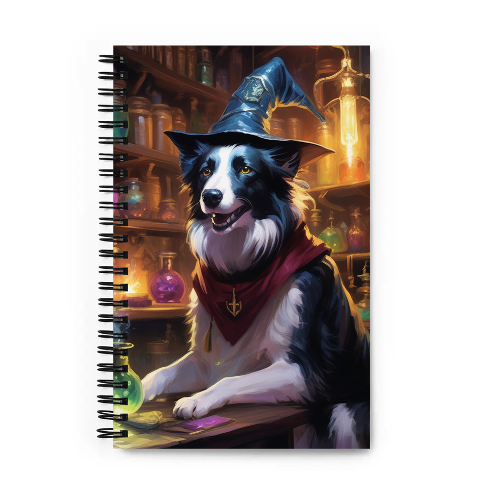 PugMug Custom Border Collie Spiral Notebook