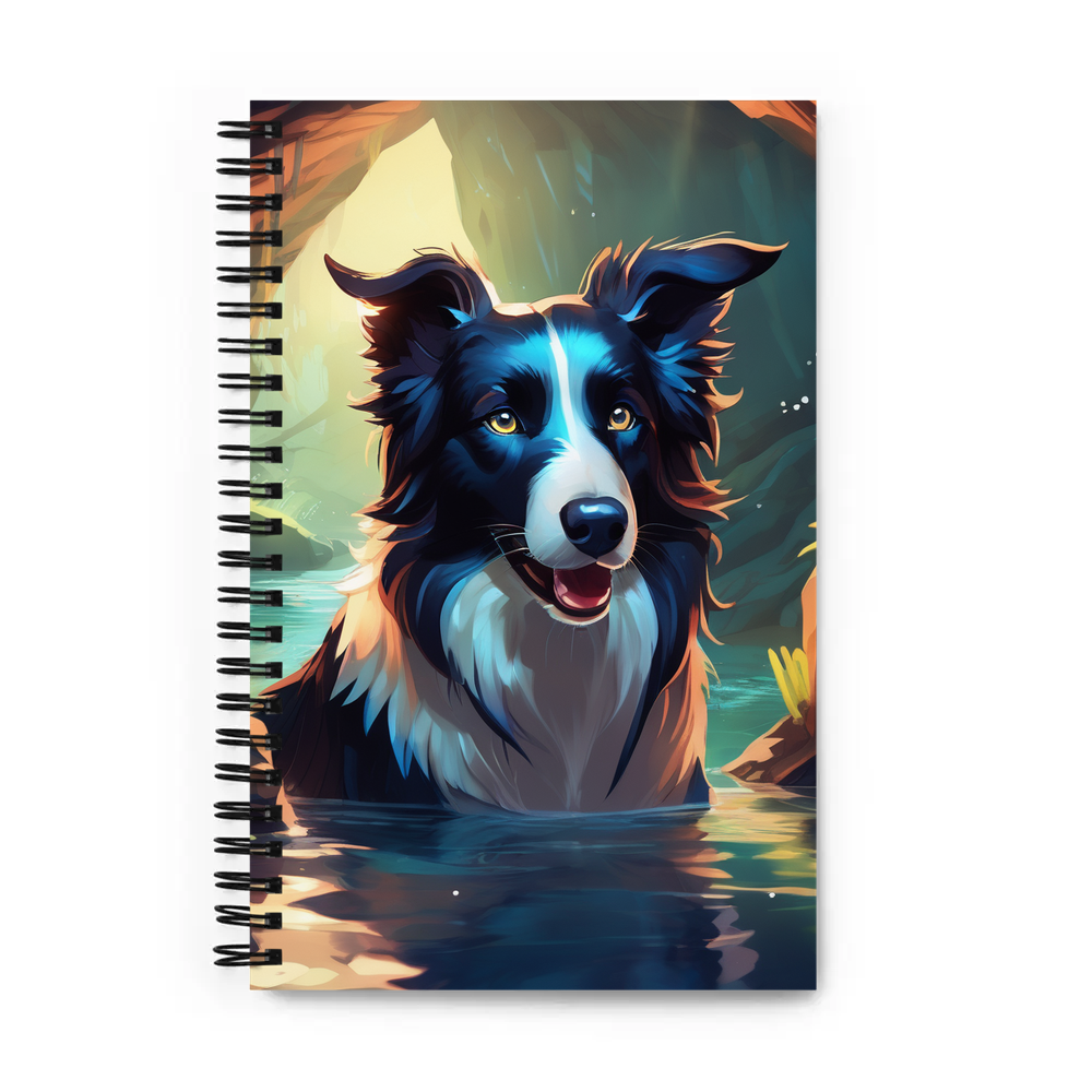 PugMug Custom Border Collie Spiral Notebook