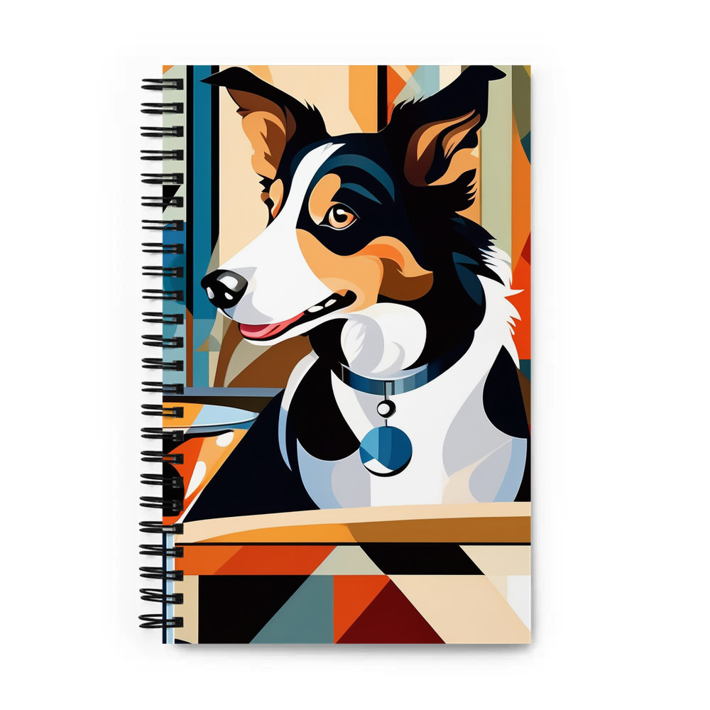 PugMug Custom Border Collie Spiral Notebook