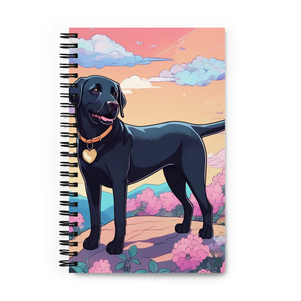 PugMug Custom Black Labrador Retriever Spiral Notebook