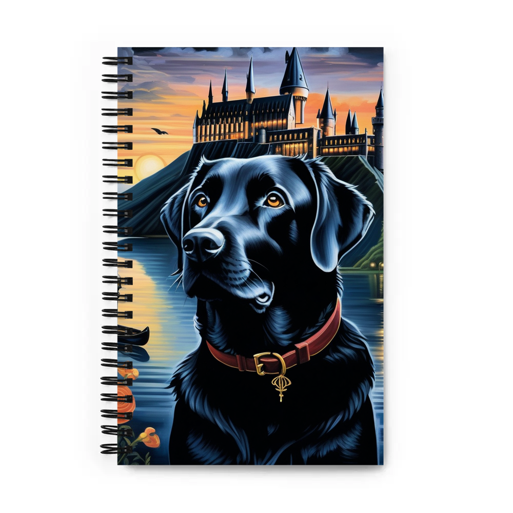 PugMug Custom Black Labrador Retriever Spiral Notebook