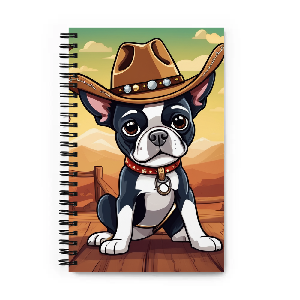 PugMug Custom Boston Terrier Spiral Notebook