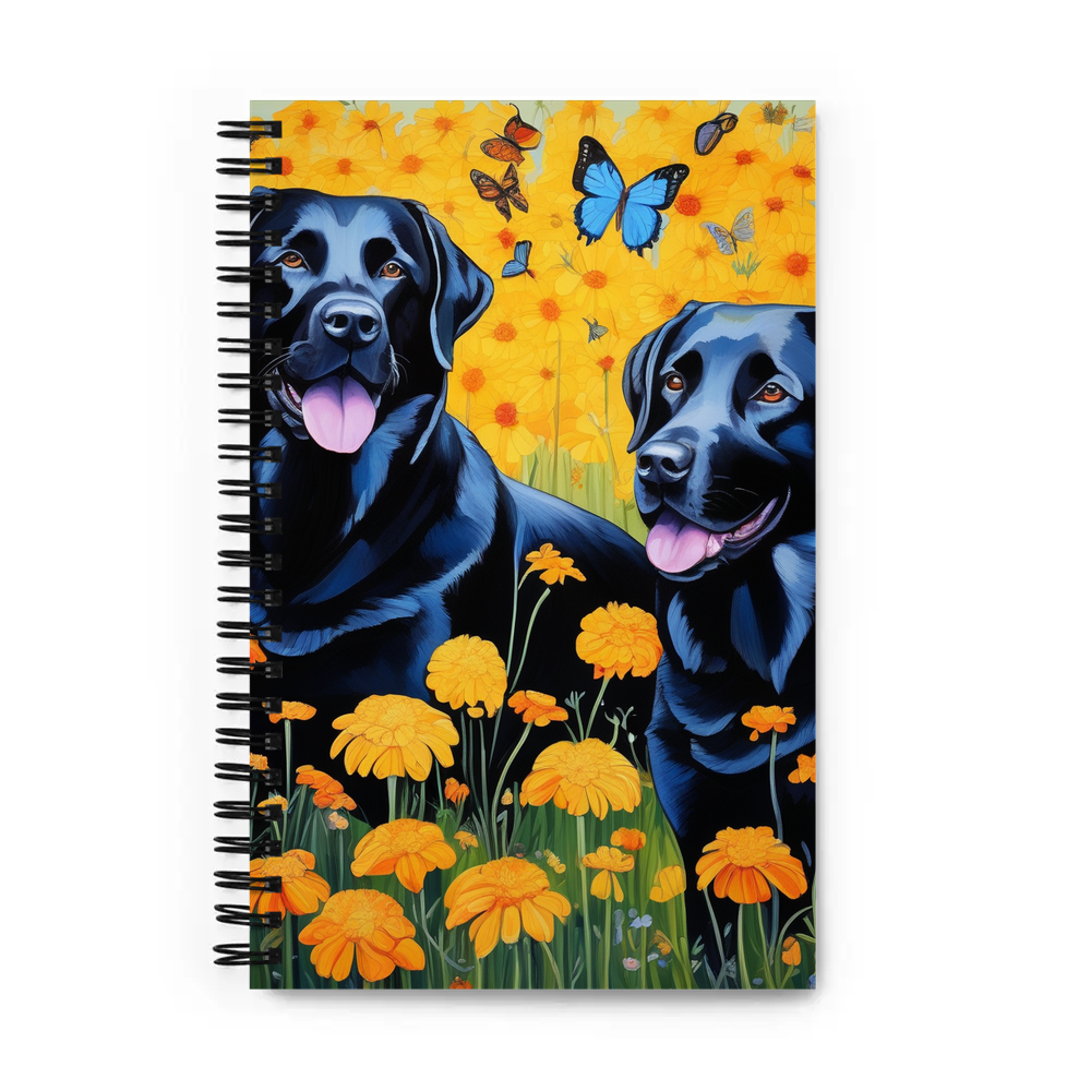 PugMug Custom Black Labrador Retriever Spiral Notebook