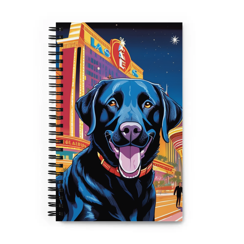 PugMug Custom Black Labrador Retriever Spiral Notebook