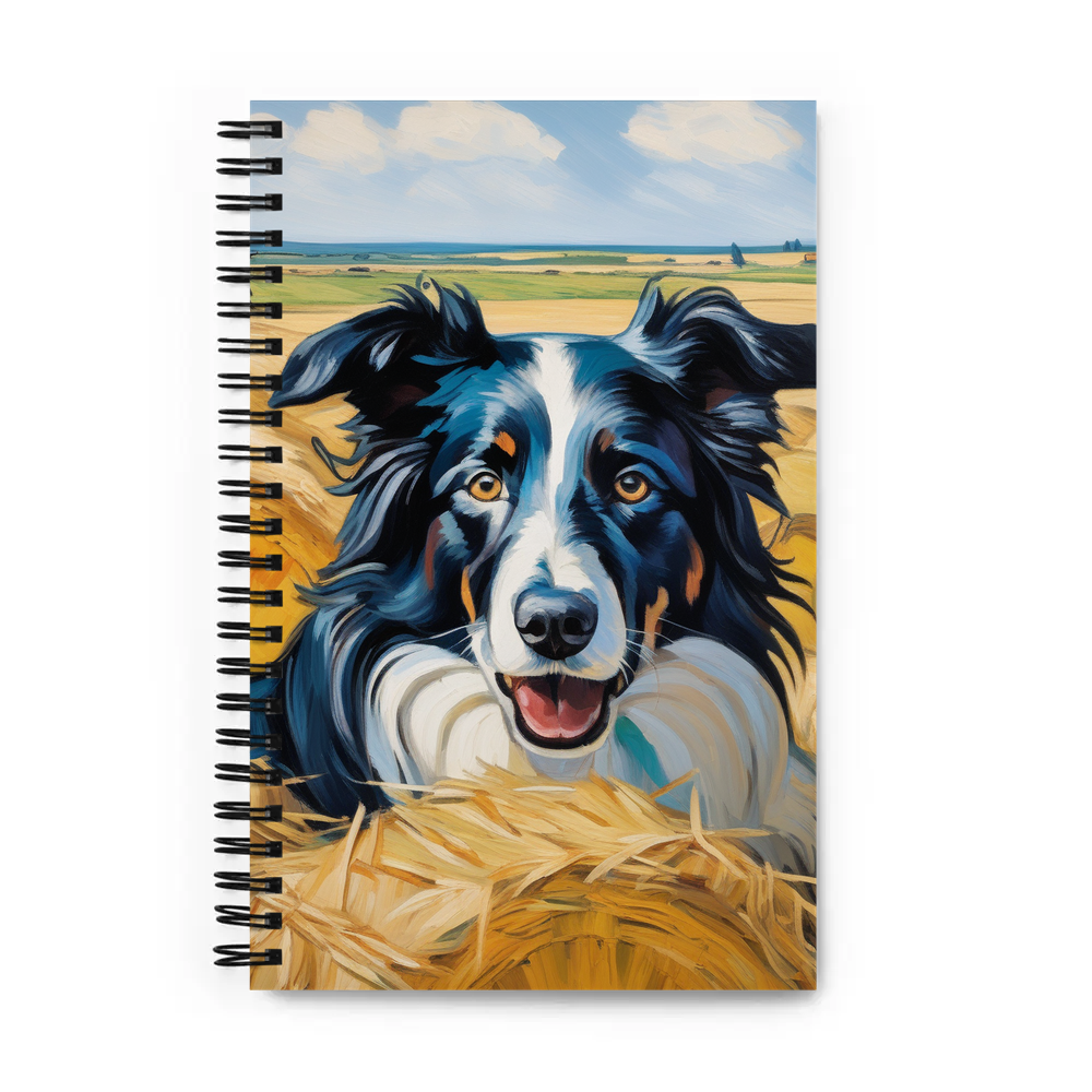 PugMug Custom Border Collie Spiral Notebook