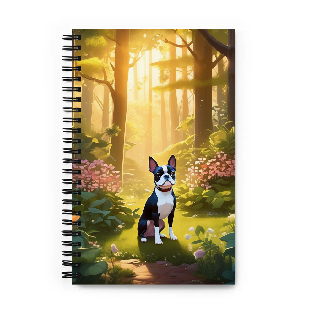 PugMug Custom Boston Terrier Spiral Notebook
