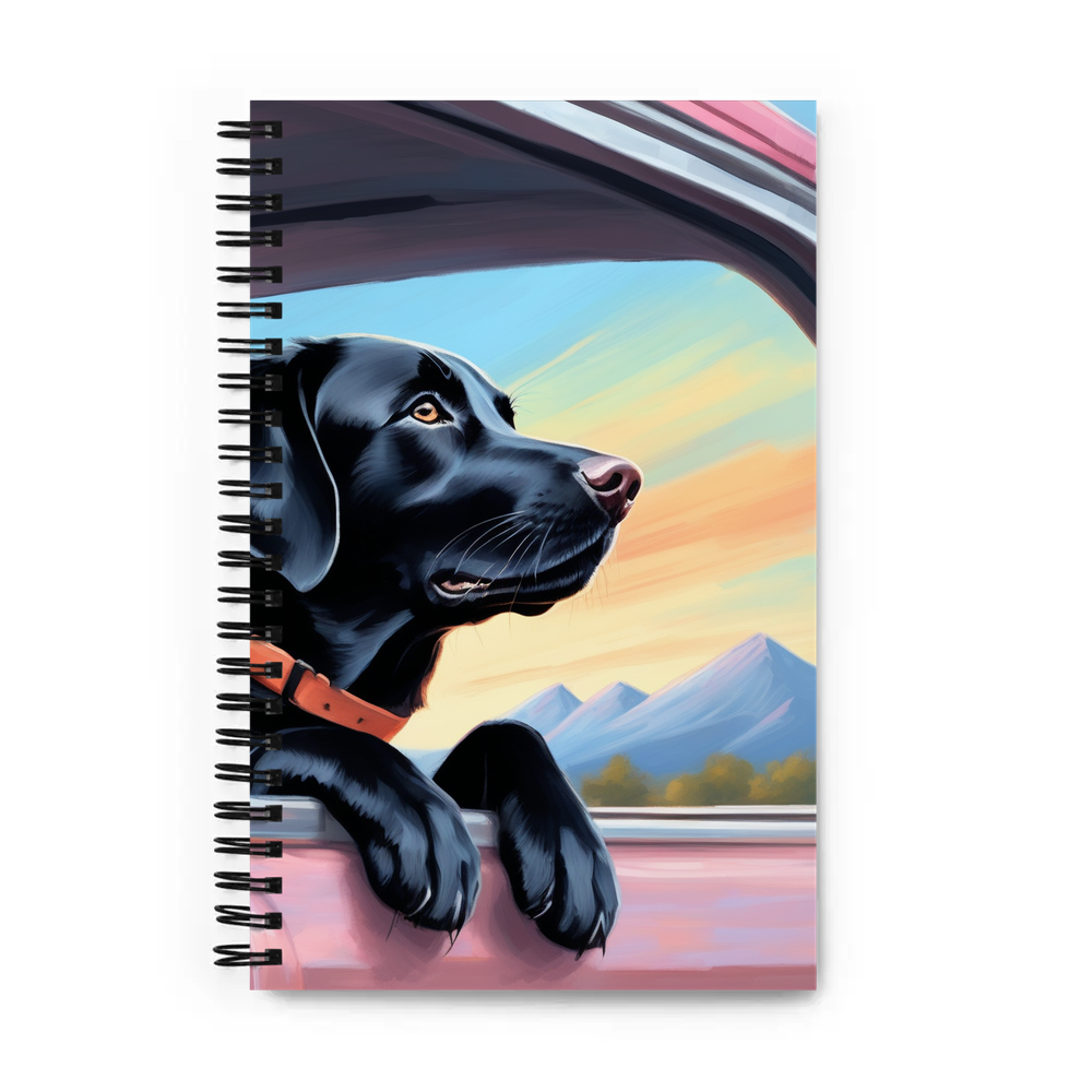 PugMug Custom Black Labrador Retriever Spiral Notebook