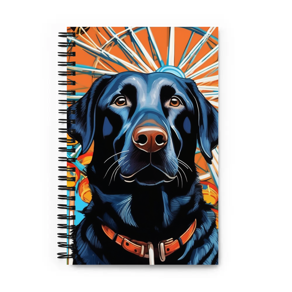 PugMug Custom Black Labrador Retriever Spiral Notebook