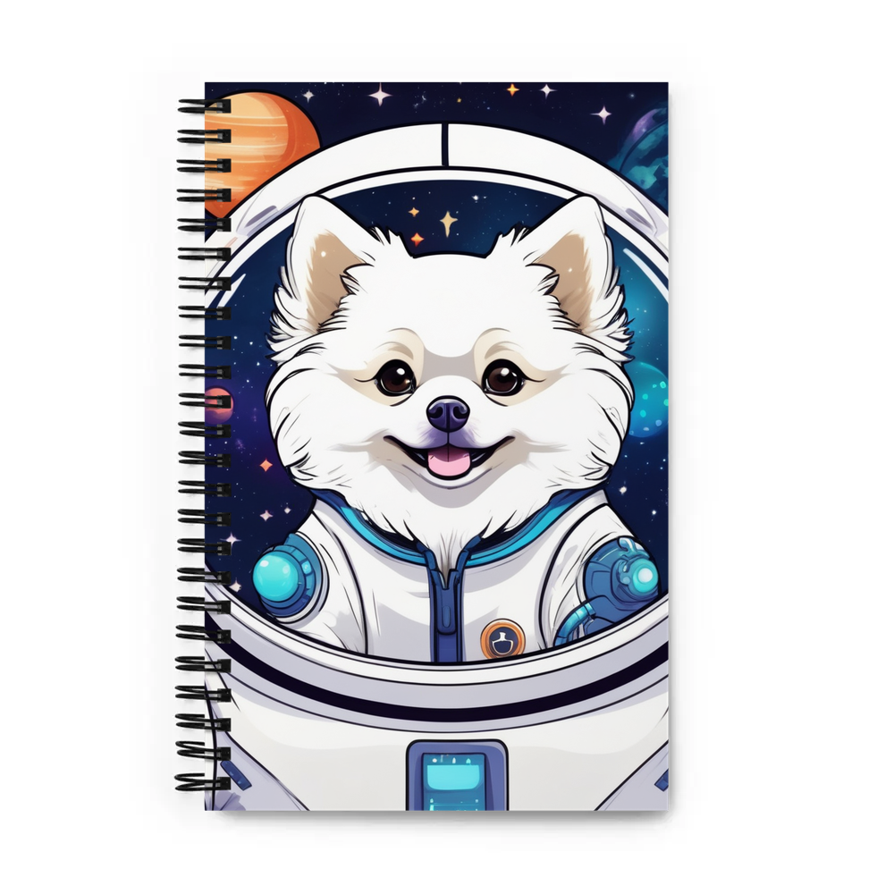 PugMug Custom White Pomeranian Spiral Notebook