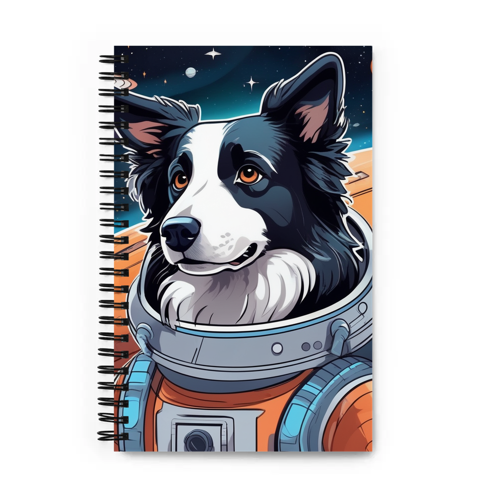 PugMug Custom Border Collie Spiral Notebook