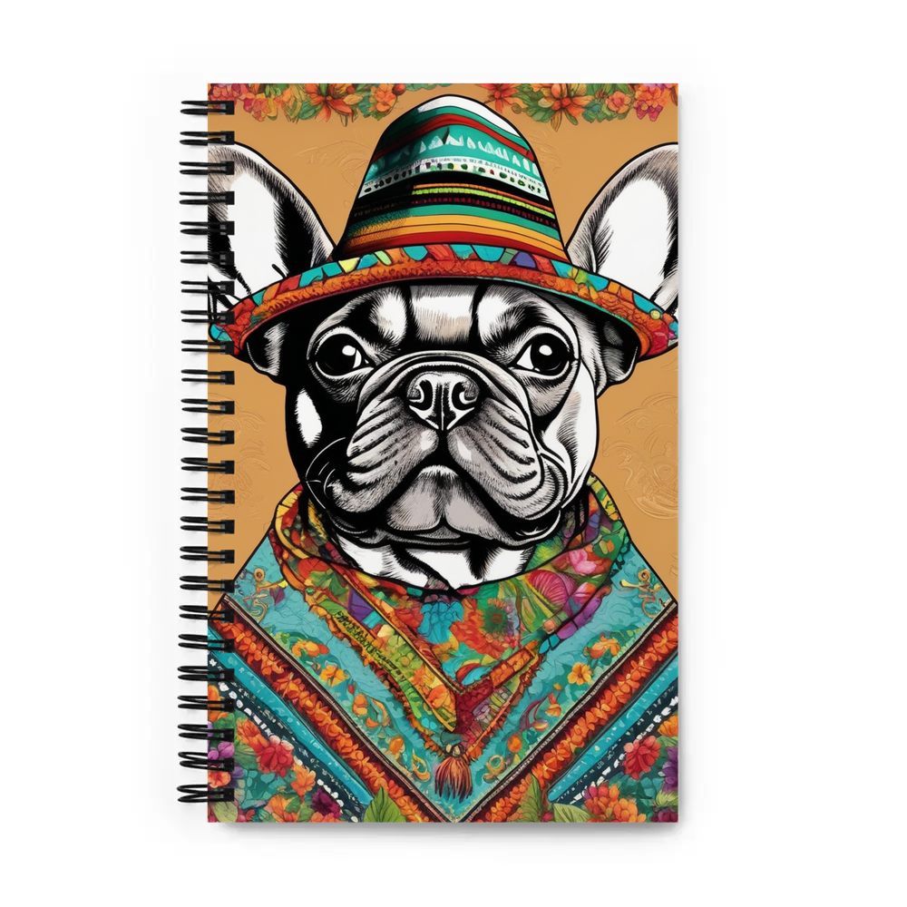 PugMug Custom Tan French Bulldog Spiral Notebook