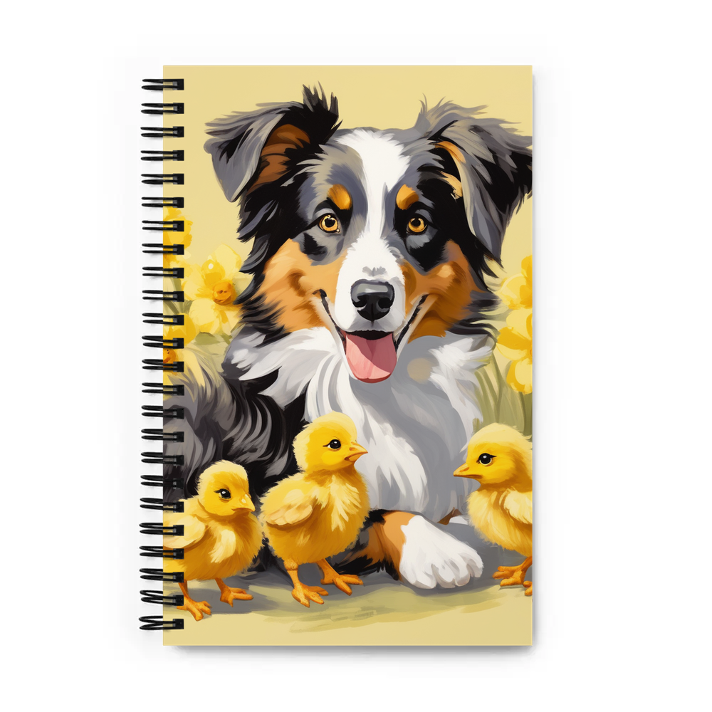 PugMug Custom Australian Shepherd Dog Spiral Notebook