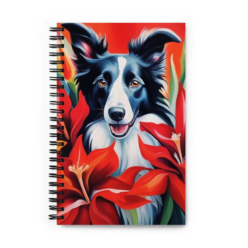 PugMug Custom Border Collie Spiral Notebook