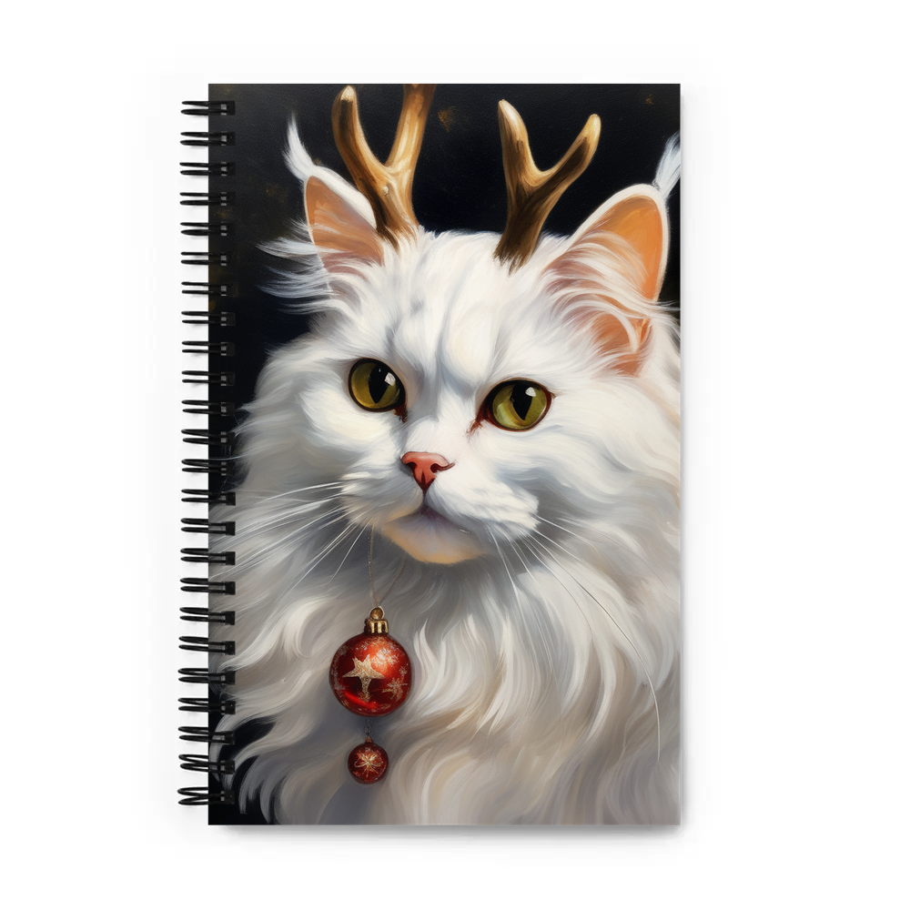 PugMug Custom White Persian Cat Spiral Notebook