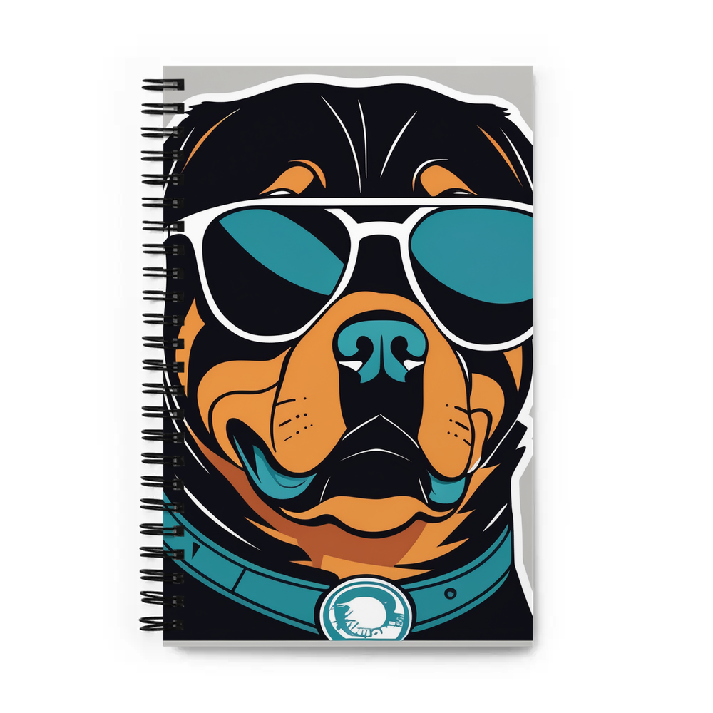 PugMug Custom Rottweiler Spiral Notebook