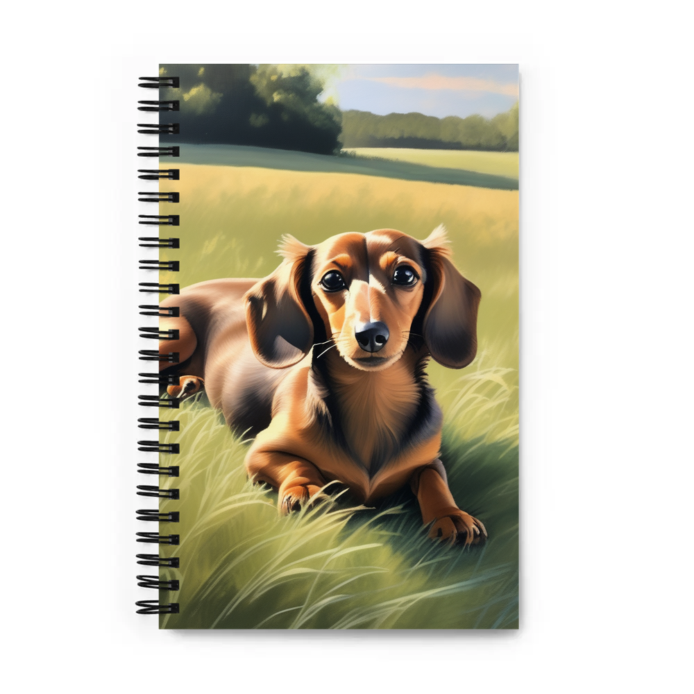 PugMug Custom Tan Dachshund Spiral Notebook