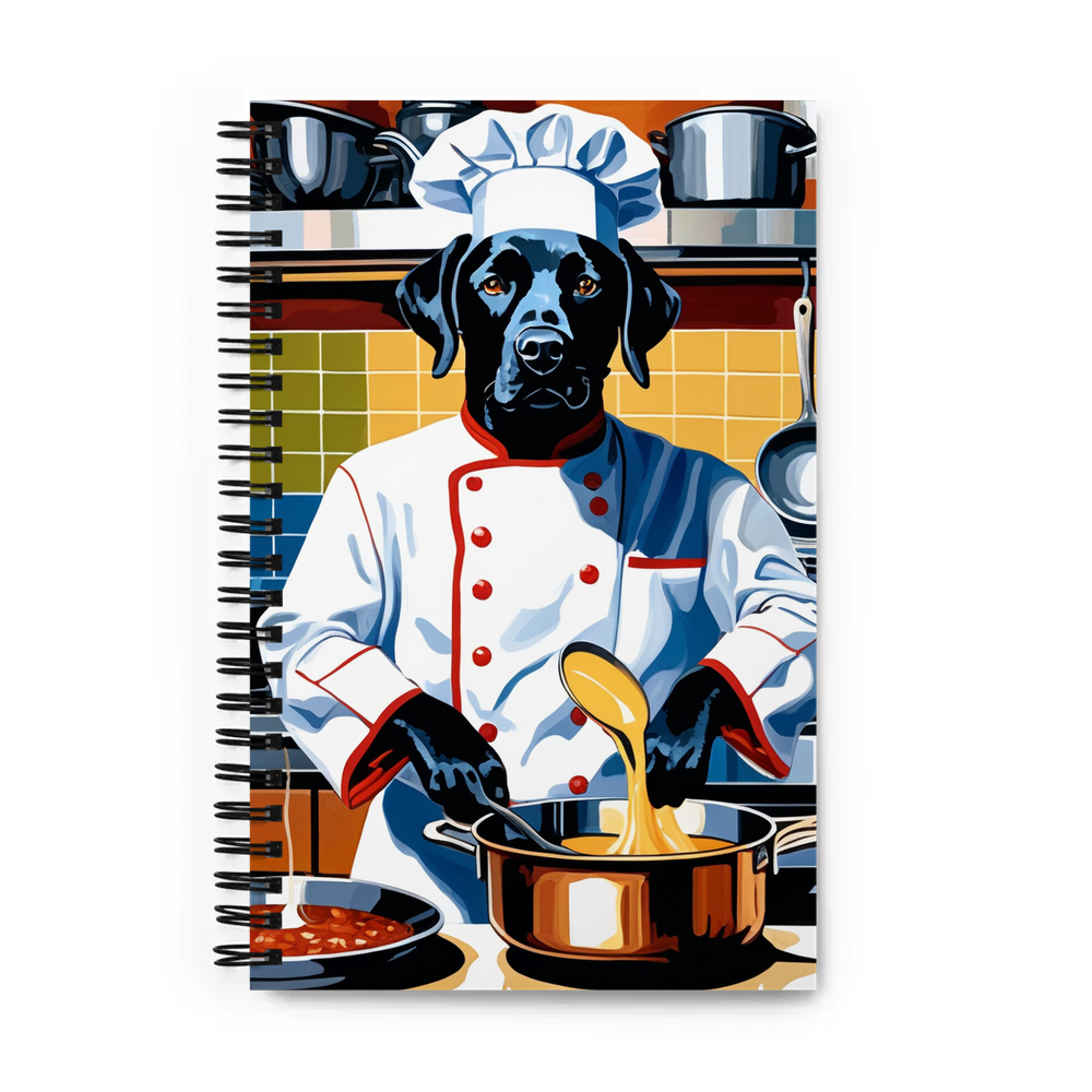 PugMug Custom Black Labrador Retriever Spiral Notebook