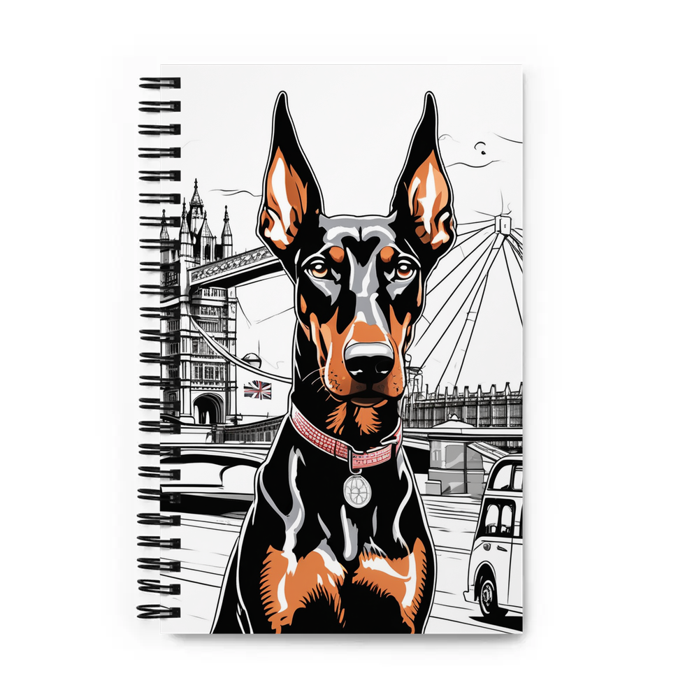 PugMug Custom Doberman Pinscher Spiral Notebook