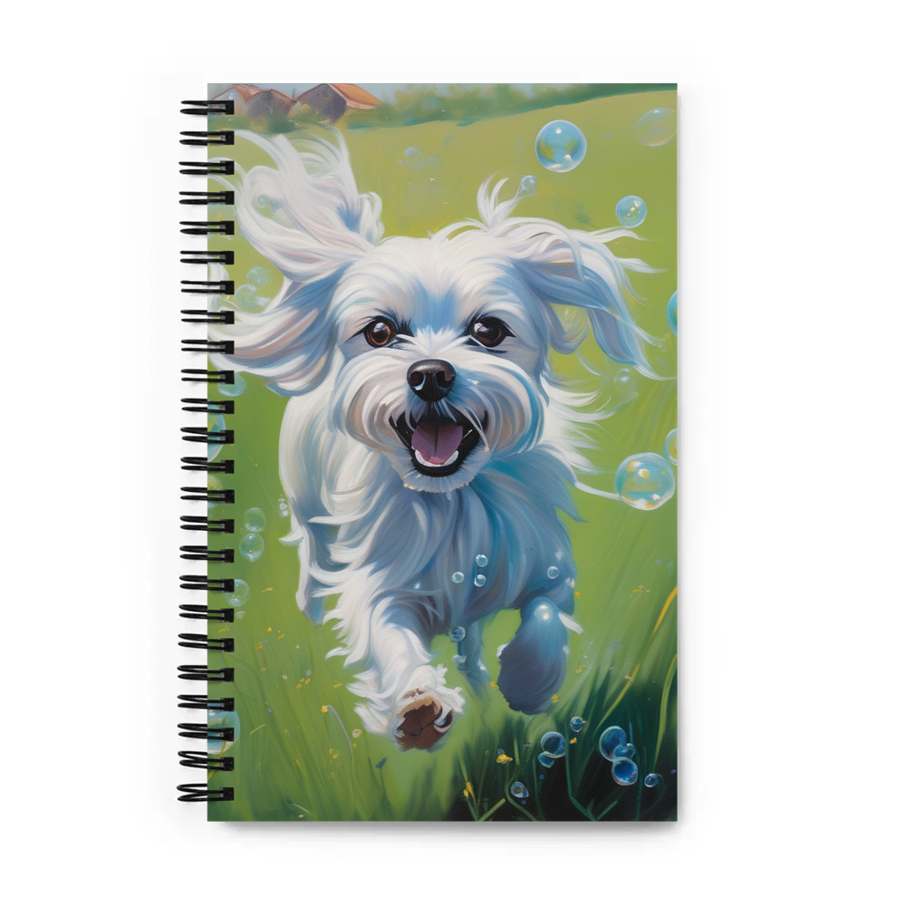 PugMug Custom Maltese Dog Spiral Notebook