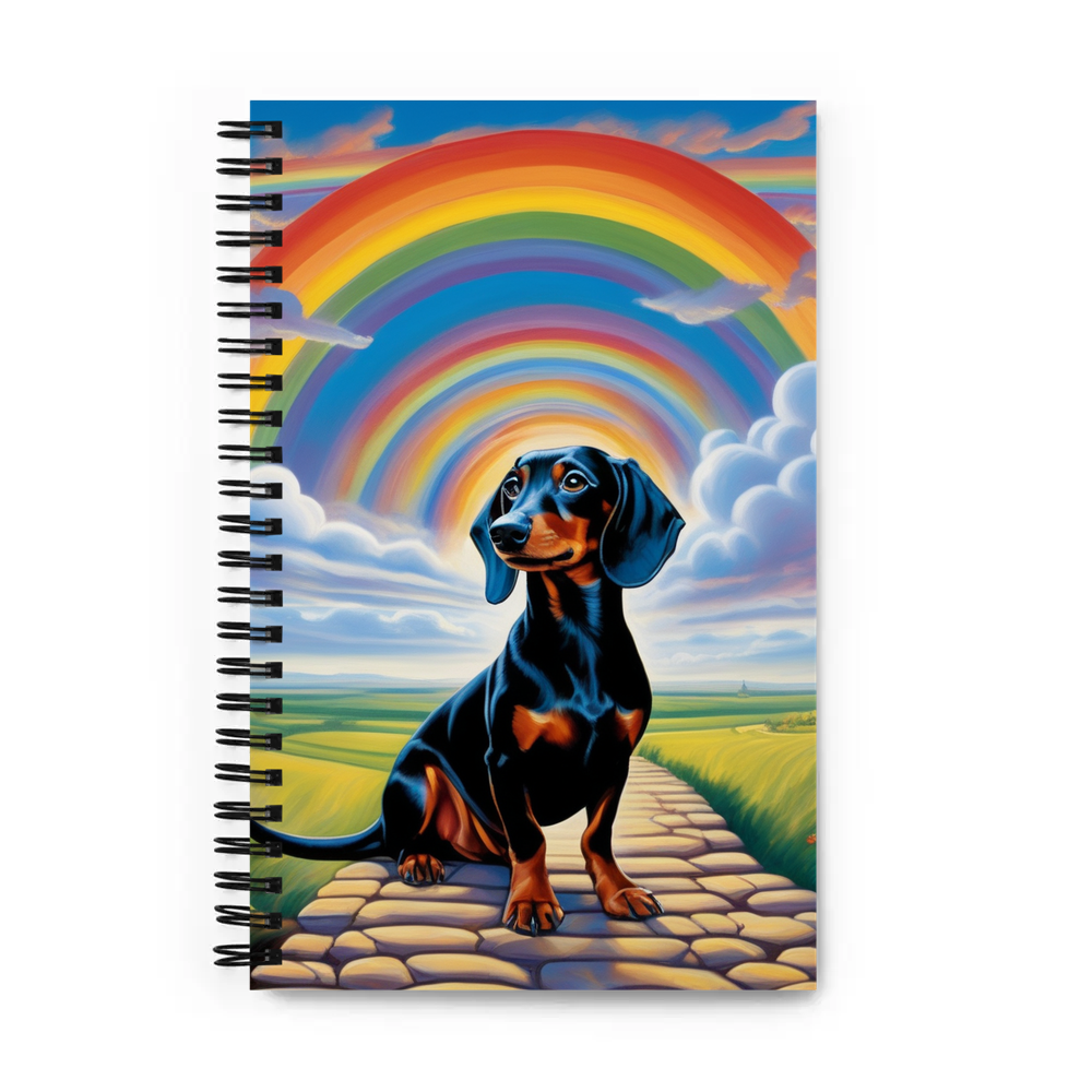 PugMug Custom Black Dachshund Spiral Notebook