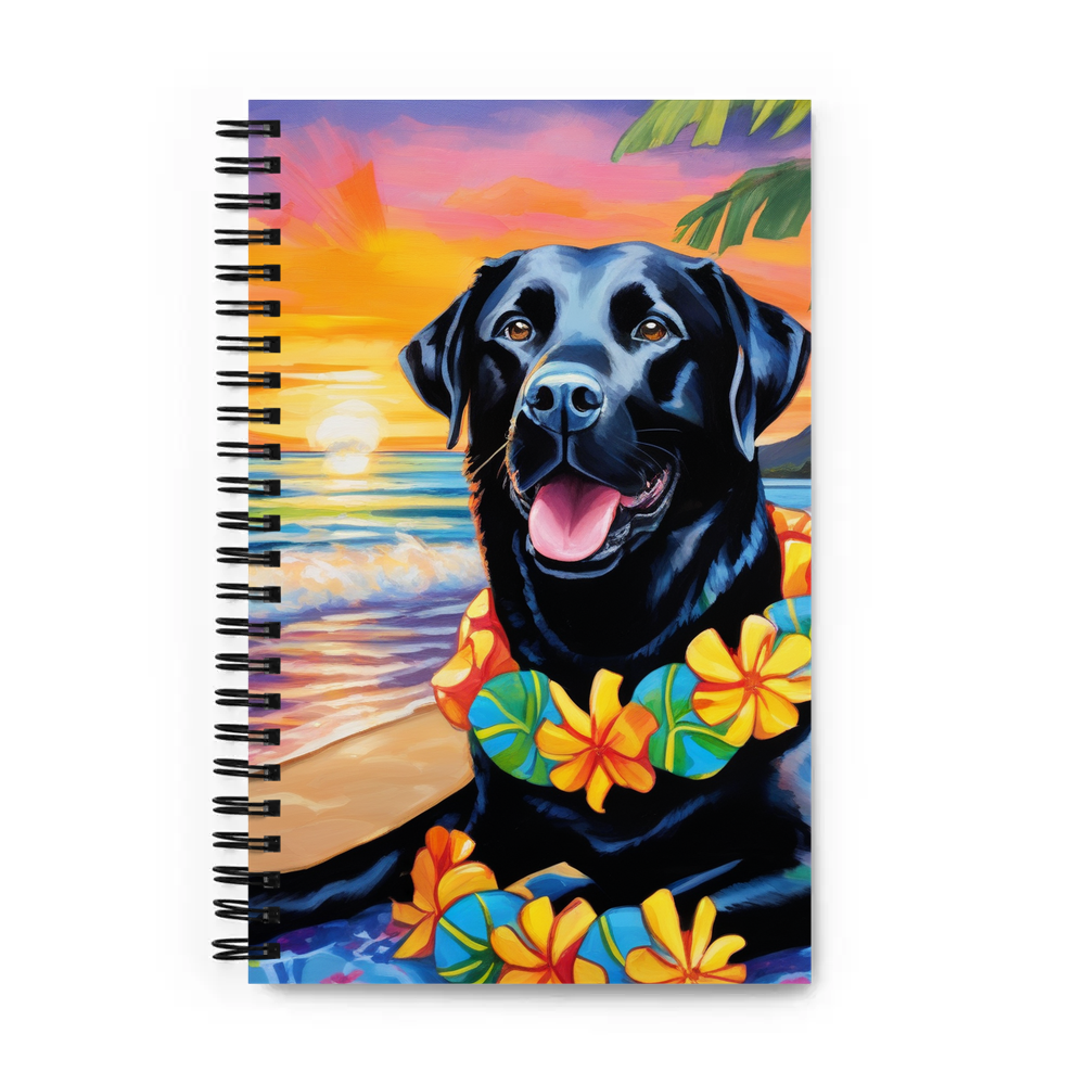 PugMug Custom Black Labrador Retriever Spiral Notebook