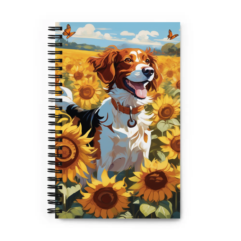 PugMug Custom Brittany Dog Spiral Notebook