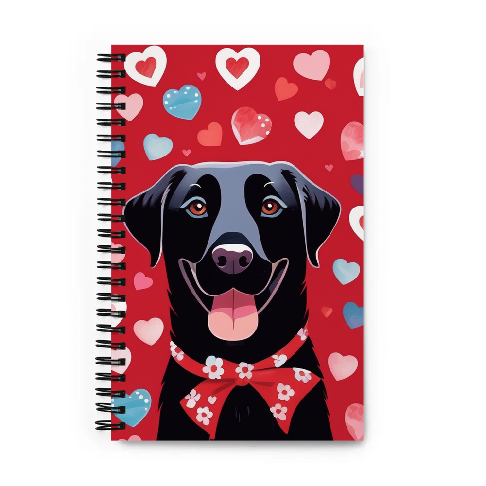 PugMug Custom Black Labrador Retriever Spiral Notebook