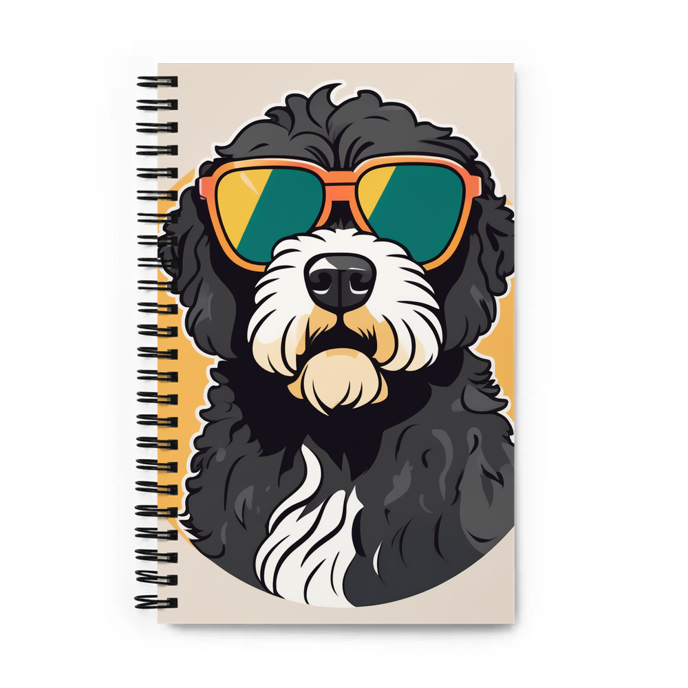 PugMug Custom Portuguese Water Dog Spiral Notebook