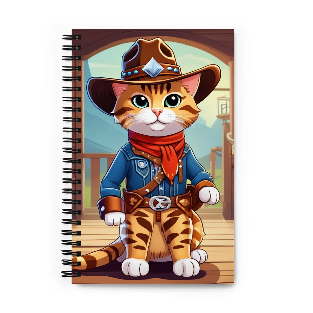 PugMug Custom Tabby Companion Cat Spiral Notebook