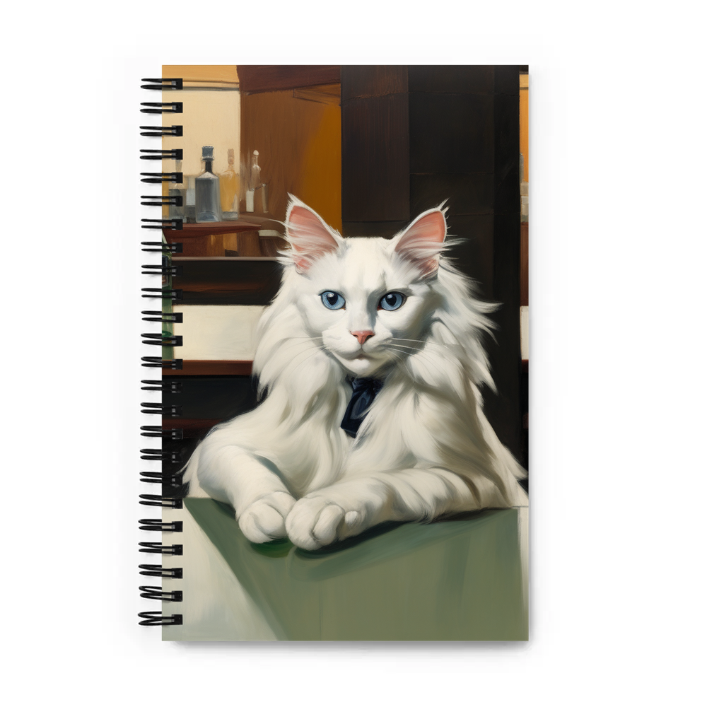 PugMug Custom White Ragdoll Cat Spiral Notebook