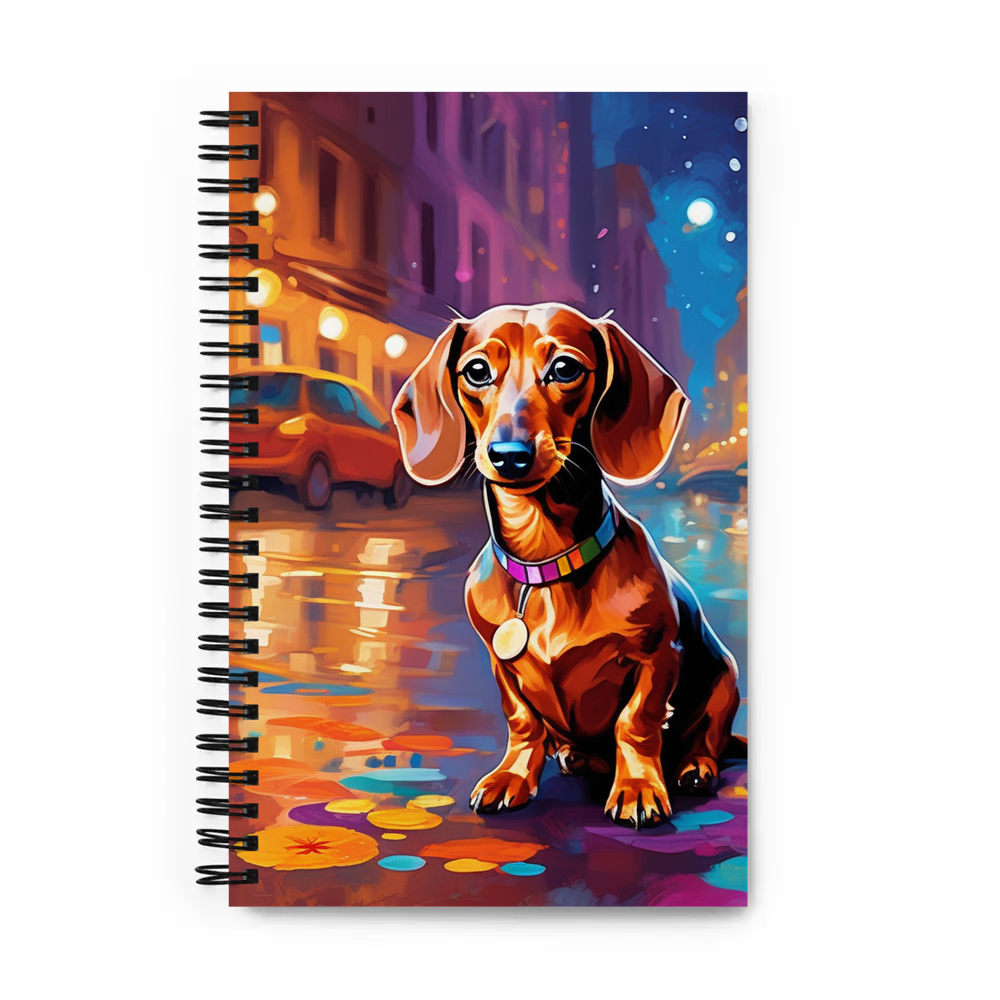 PugMug Custom Tan Dachshund Spiral Notebook