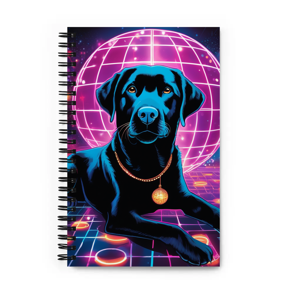 PugMug Custom Black Labrador Retriever Spiral Notebook