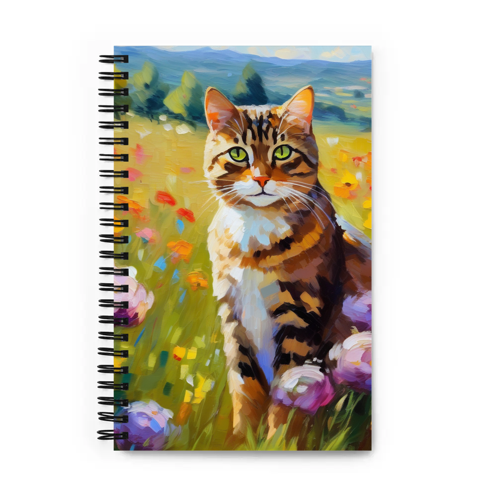 PugMug Custom Tabby Companion Cat Spiral Notebook
