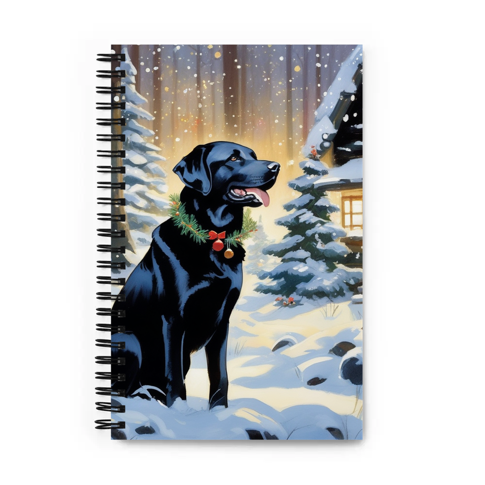 PugMug Custom Black Labrador Retriever Spiral Notebook