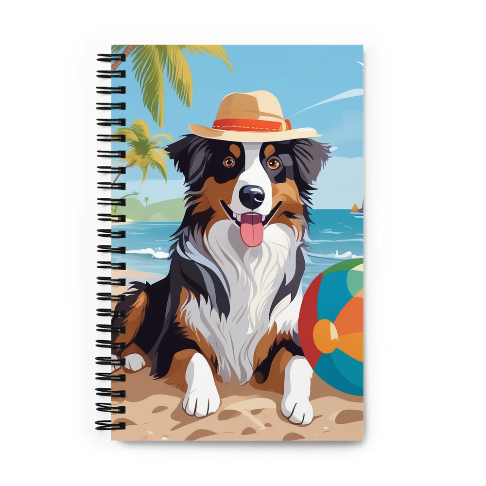 PugMug Custom Australian Shepherd Dog Spiral Notebook