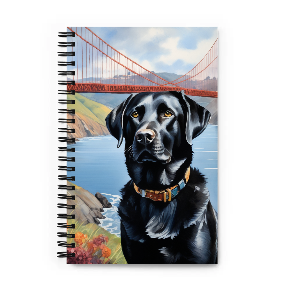 PugMug Custom Black Labrador Retriever Spiral Notebook